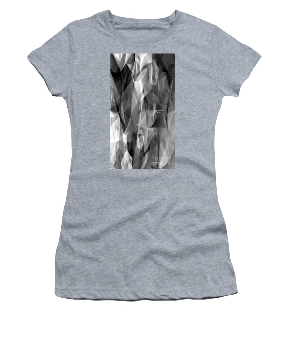 Abstract Black And White Symphony - Women's T-Shirt (Athletic Fit)