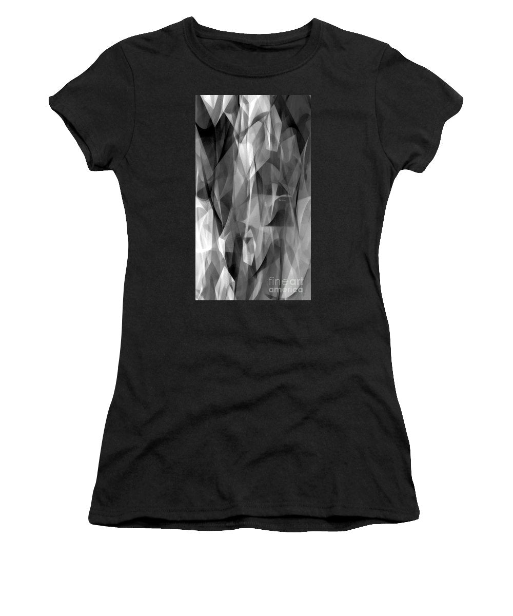 Abstract Black And White Symphony - Women's T-Shirt (Athletic Fit)