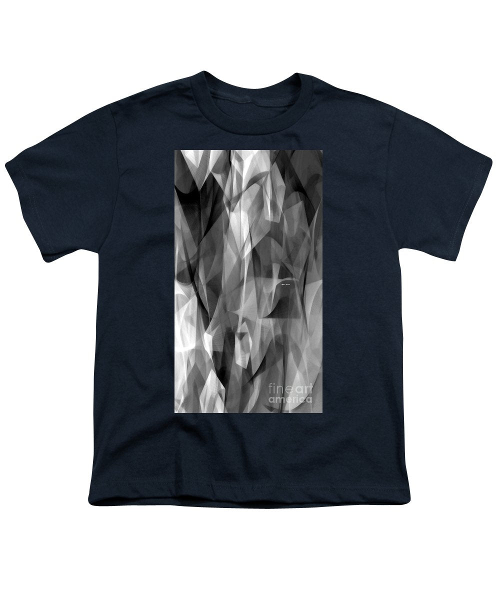 Abstract Black And White Symphony - Youth T-Shirt