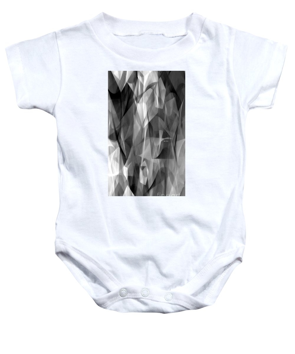 Abstract Black And White Symphony - Baby Onesie