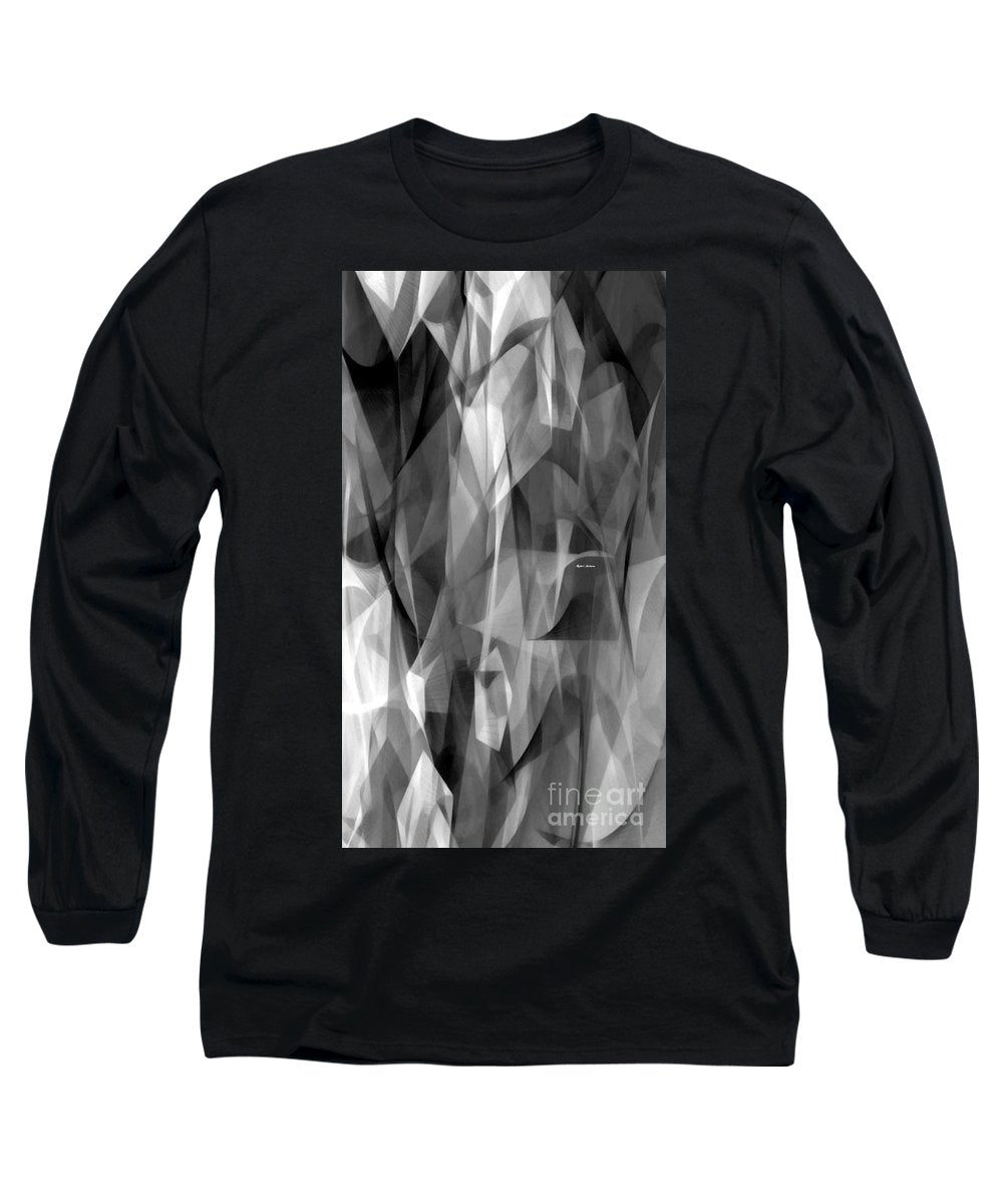 Abstract Black And White Symphony - Long Sleeve T-Shirt