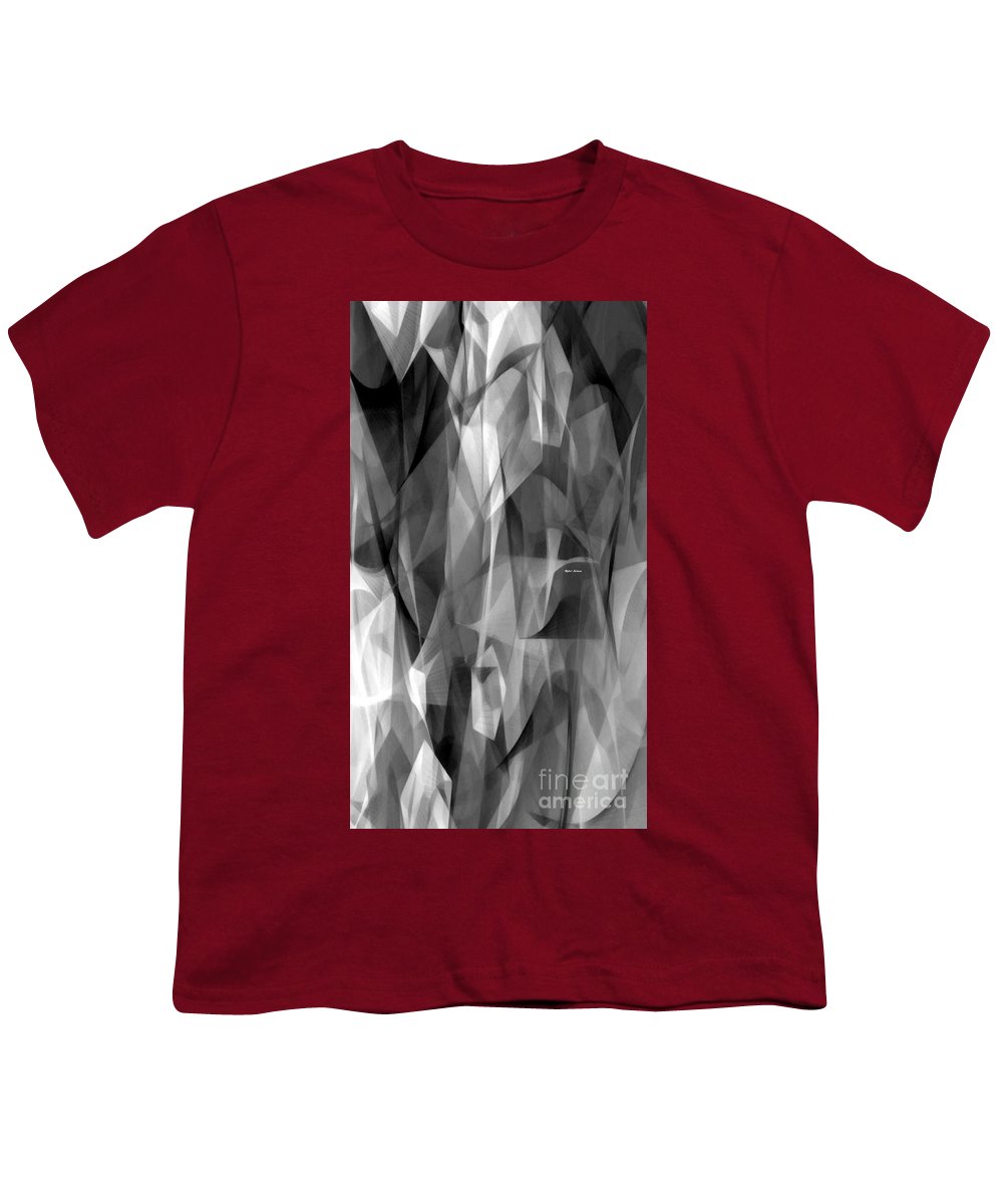 Abstract Black And White Symphony - Youth T-Shirt