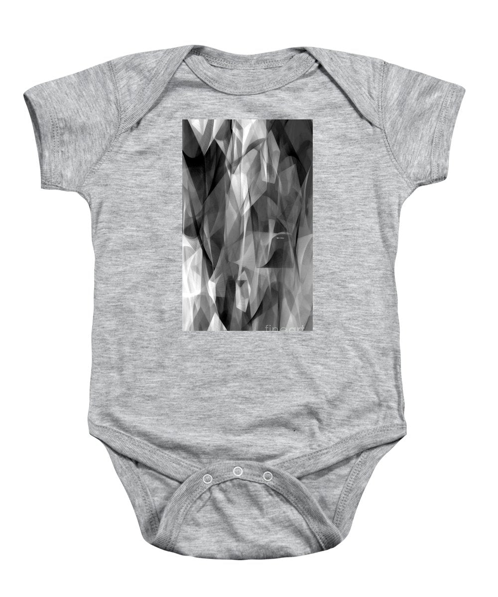 Abstract Black And White Symphony - Baby Onesie