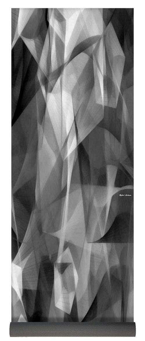 Abstract Black And White Symphony - Yoga Mat