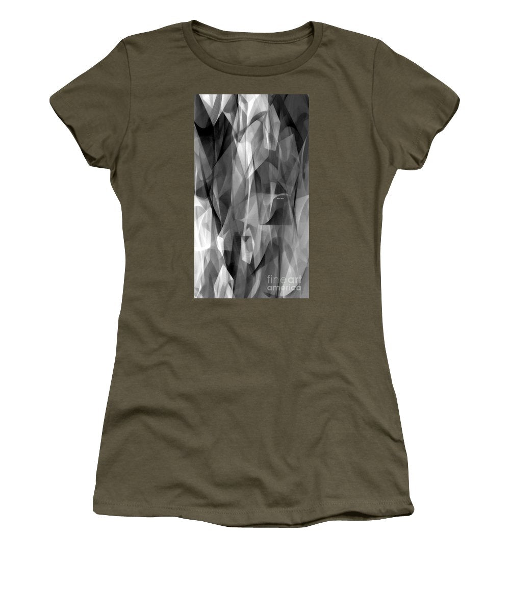 Abstract Black And White Symphony - Women's T-Shirt (Athletic Fit)