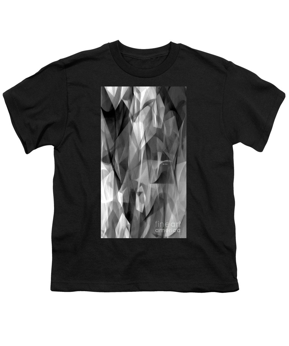 Abstract Black And White Symphony - Youth T-Shirt