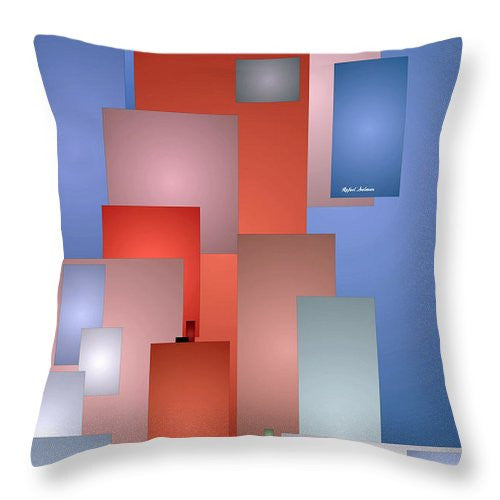 Throw Pillow - Abstract Cityscape