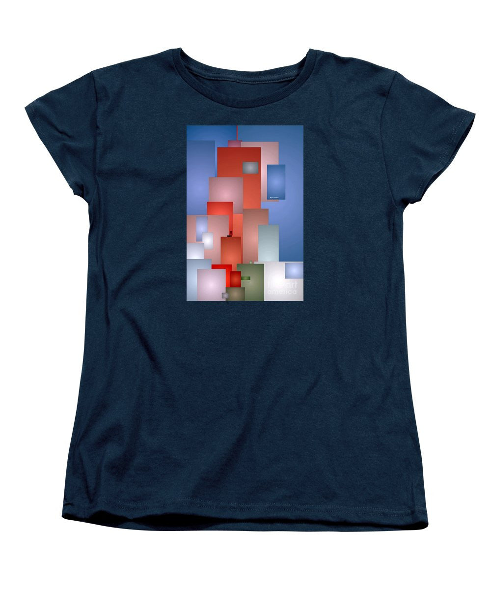 Women's T-Shirt (Standard Cut) - Abstract Cityscape