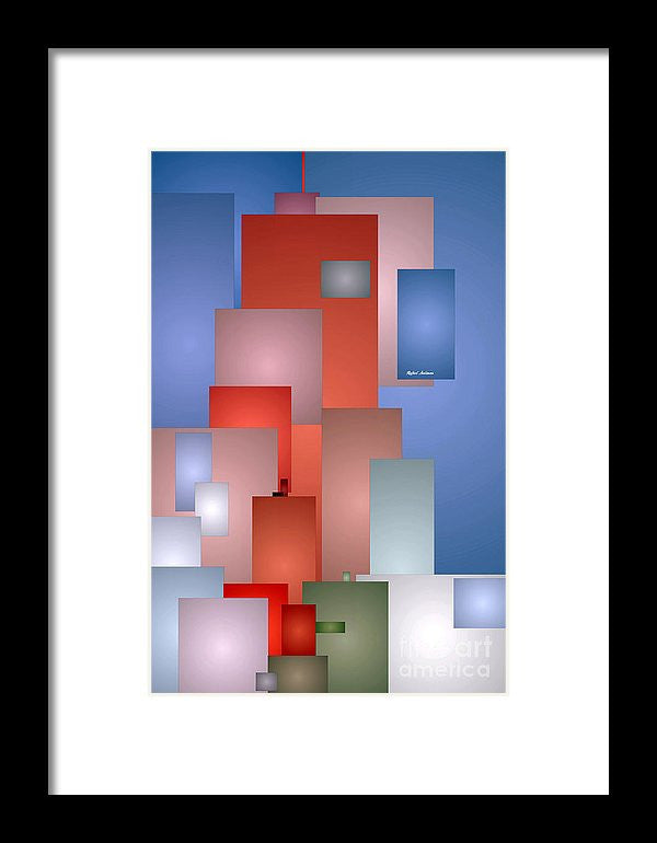 Framed Print - Abstract Cityscape