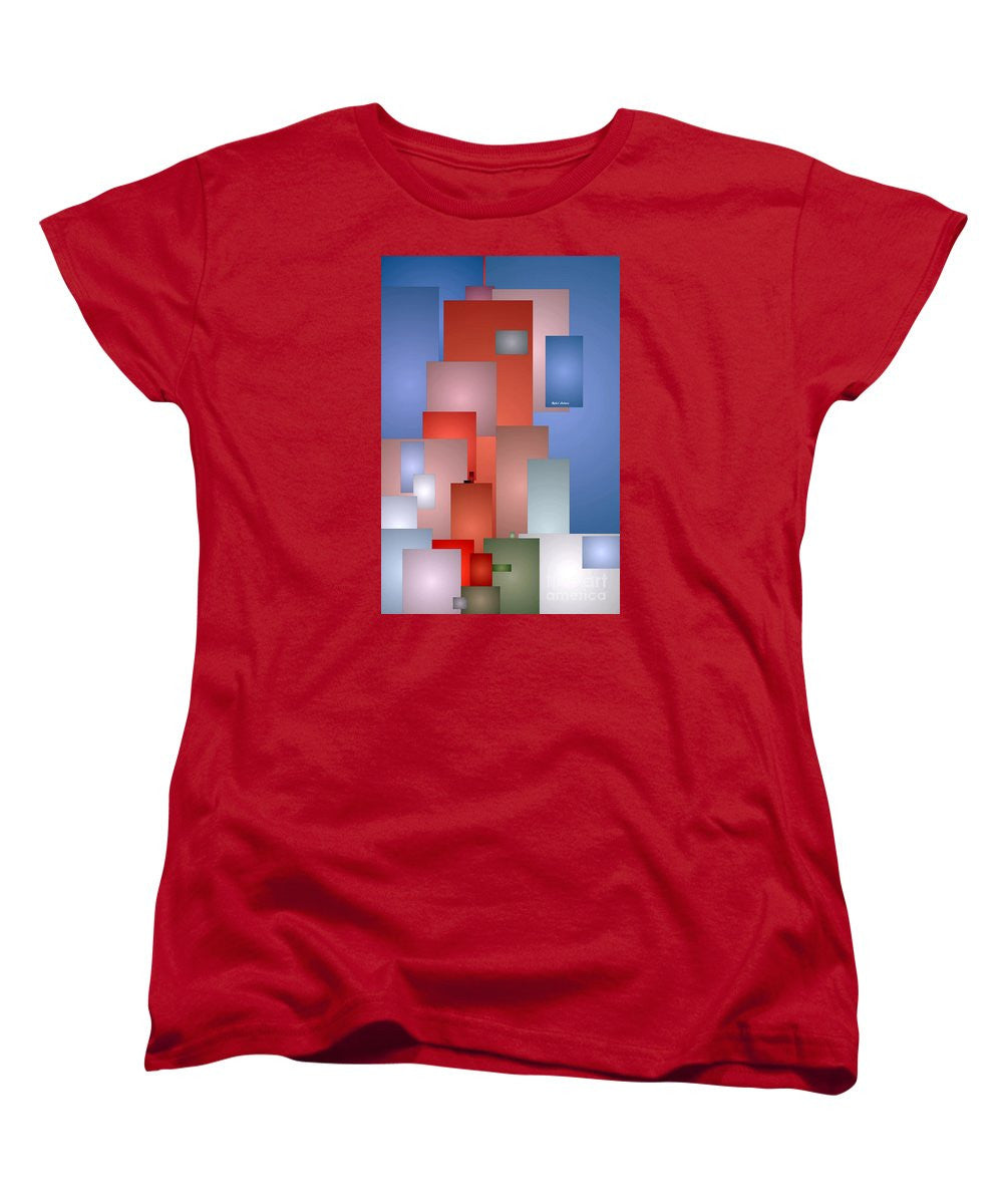 Women's T-Shirt (Standard Cut) - Abstract Cityscape