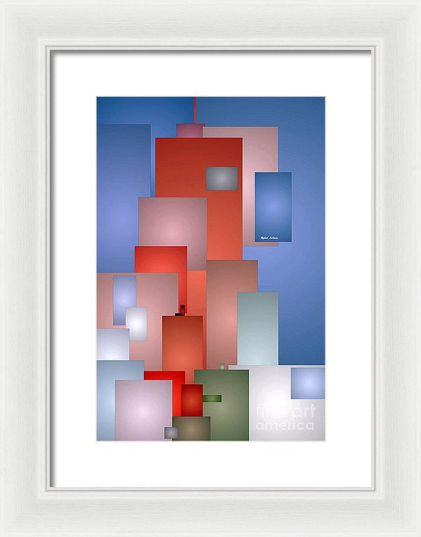 Framed Print - Abstract Cityscape