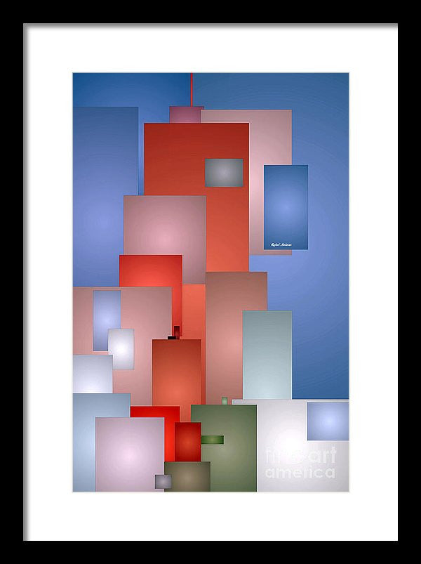 Framed Print - Abstract Cityscape