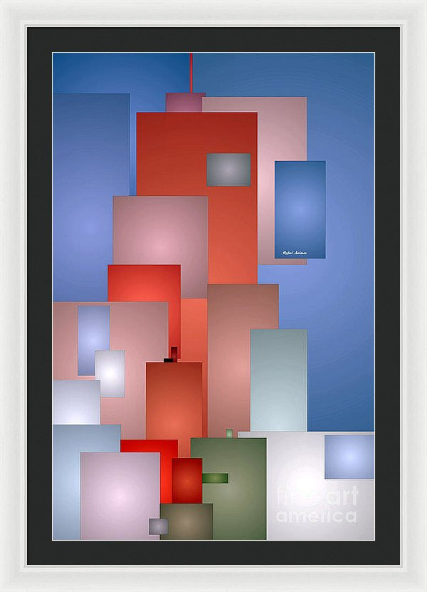 Framed Print - Abstract Cityscape