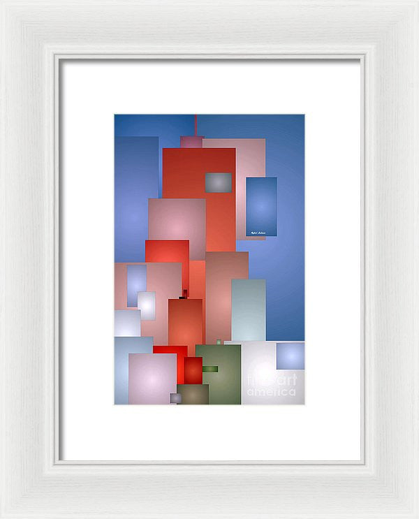 Framed Print - Abstract Cityscape