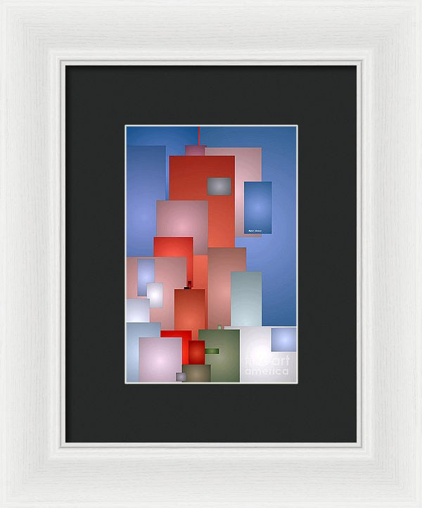 Framed Print - Abstract Cityscape