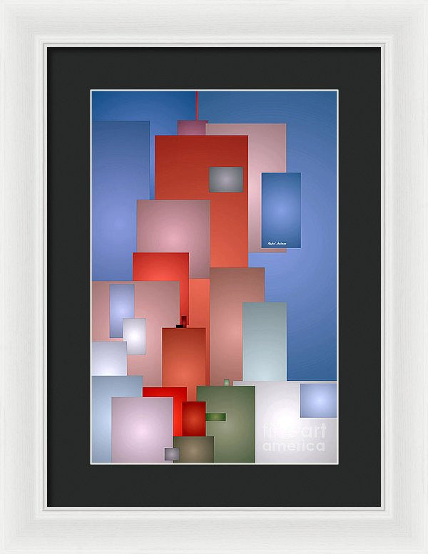 Framed Print - Abstract Cityscape