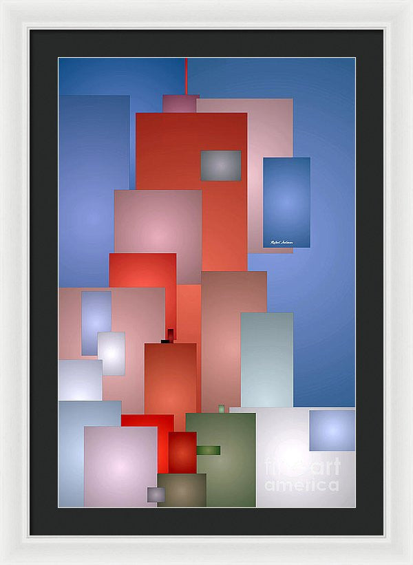 Framed Print - Abstract Cityscape