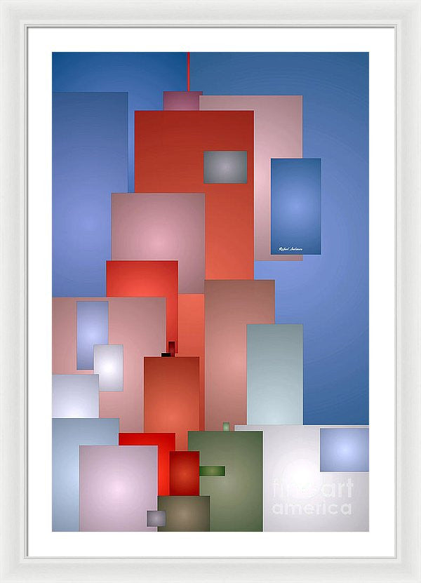 Framed Print - Abstract Cityscape