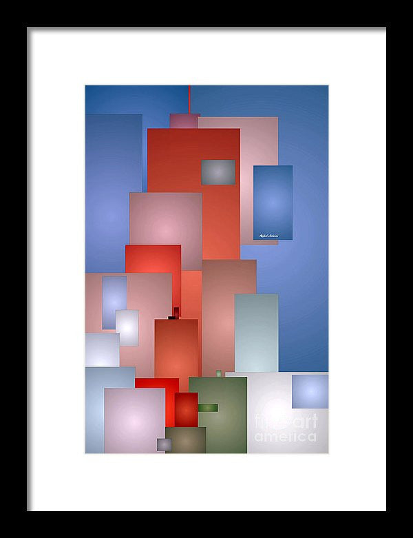 Framed Print - Abstract Cityscape