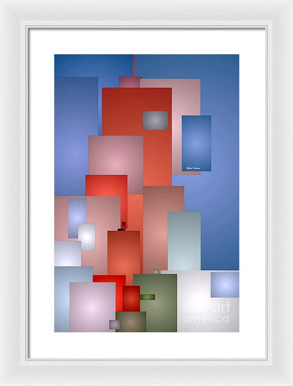 Framed Print - Abstract Cityscape