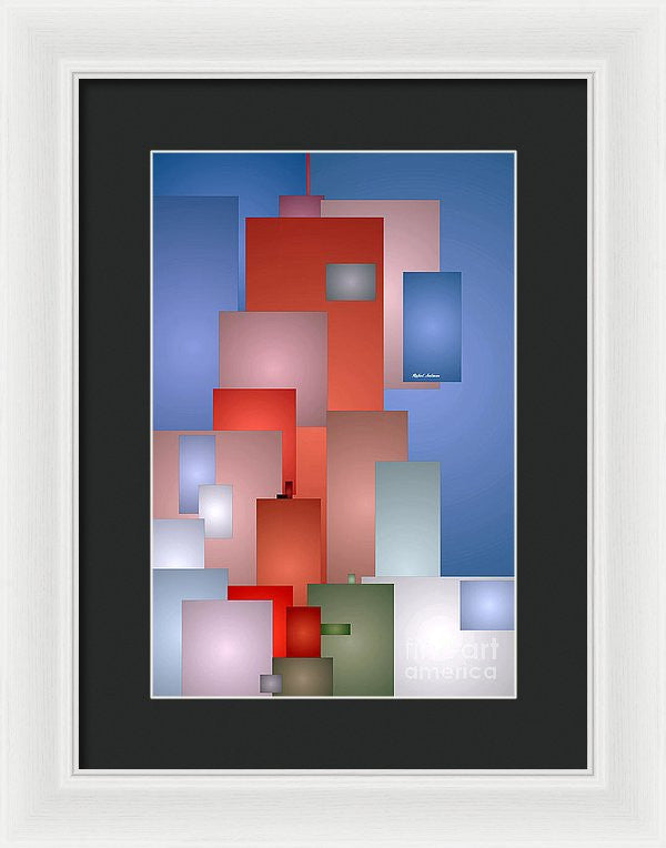 Framed Print - Abstract Cityscape