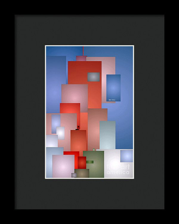 Framed Print - Abstract Cityscape