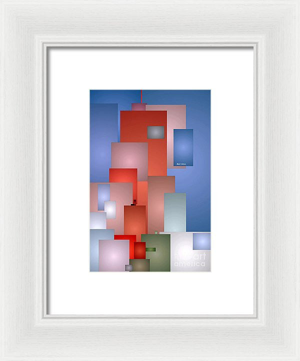 Framed Print - Abstract Cityscape