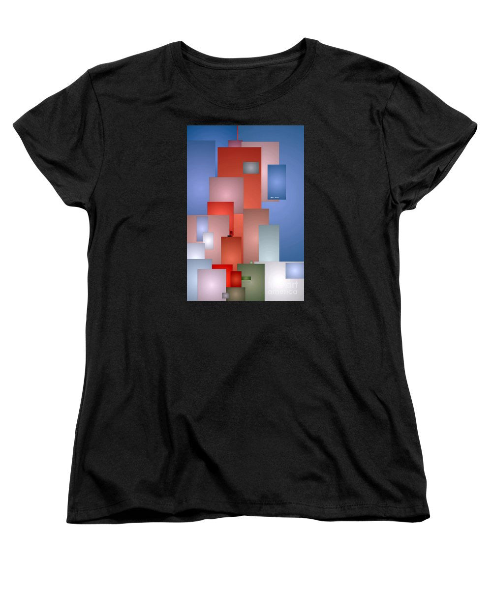 Women's T-Shirt (Standard Cut) - Abstract Cityscape