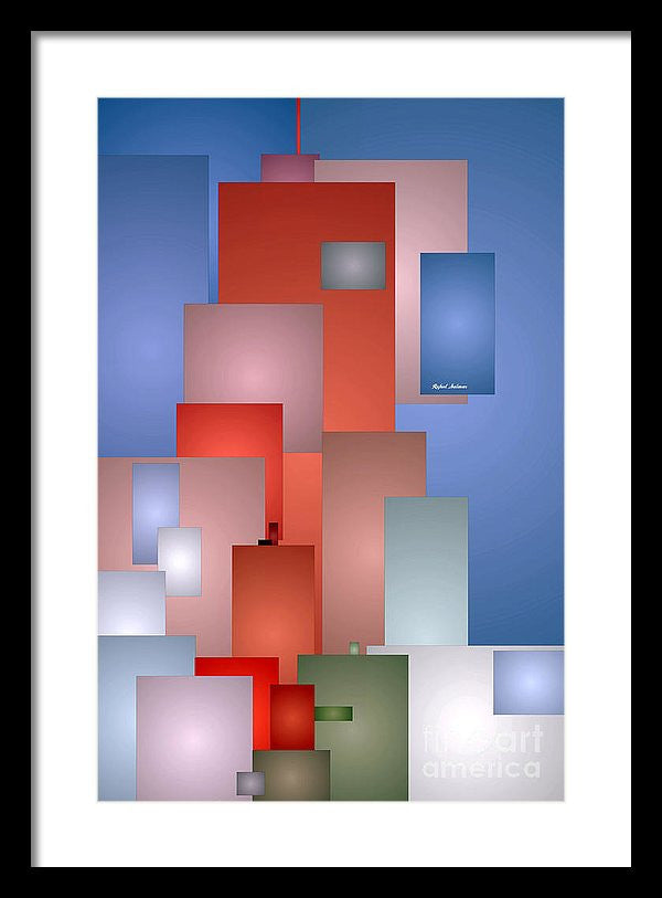 Framed Print - Abstract Cityscape