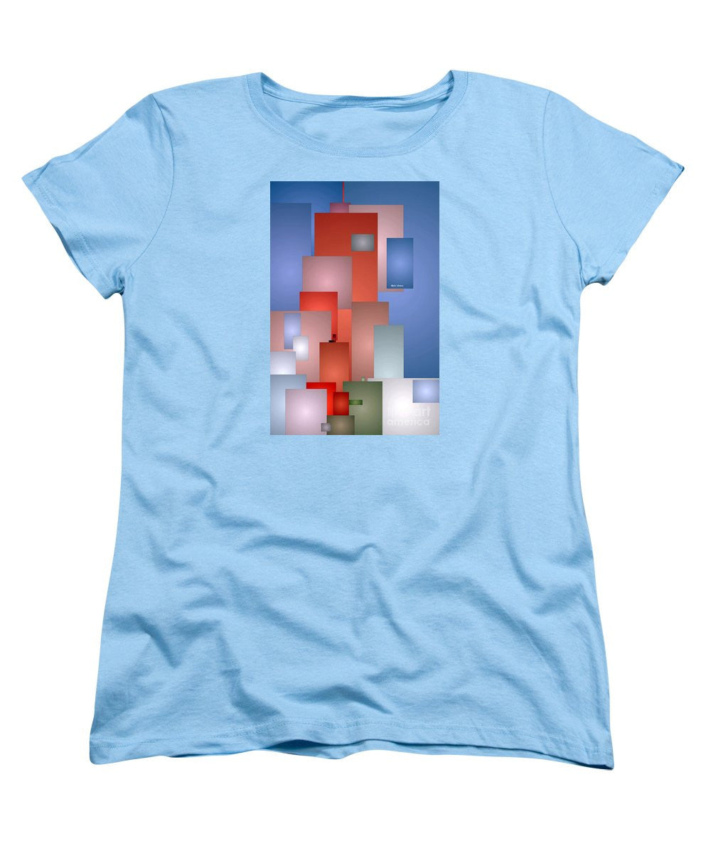 Women's T-Shirt (Standard Cut) - Abstract Cityscape