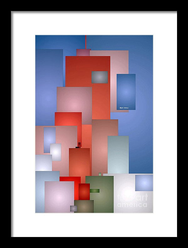 Framed Print - Abstract Cityscape