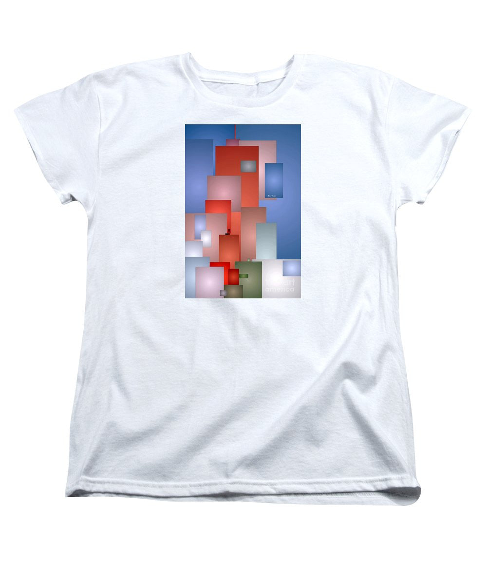 Women's T-Shirt (Standard Cut) - Abstract Cityscape