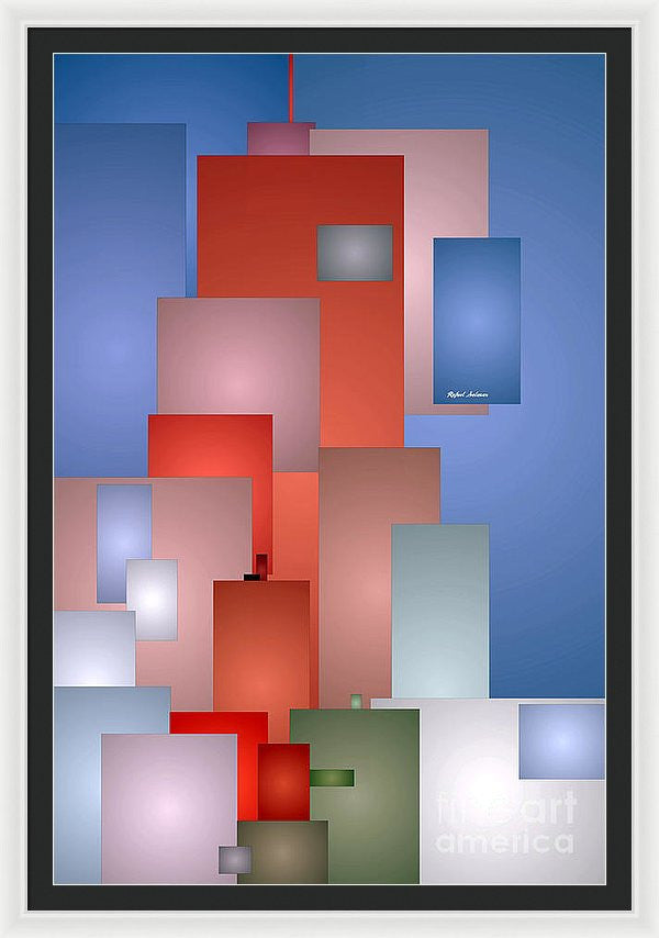 Framed Print - Abstract Cityscape