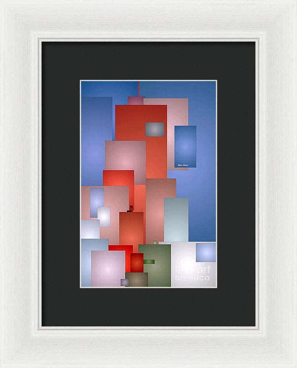 Framed Print - Abstract Cityscape