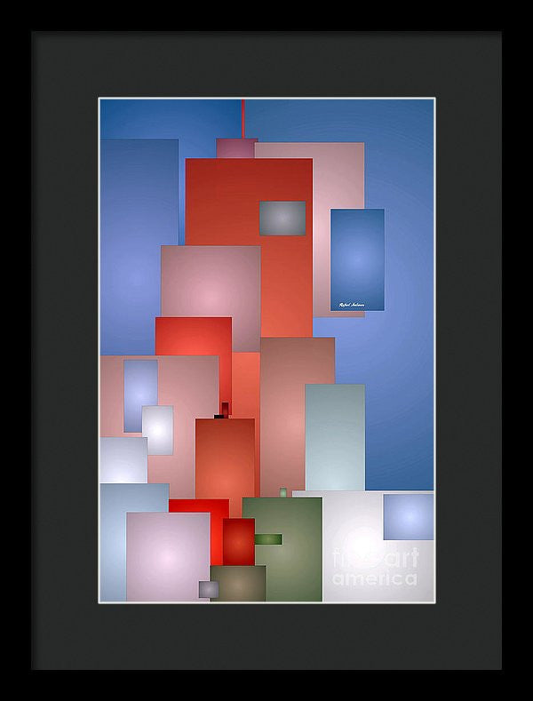 Framed Print - Abstract Cityscape