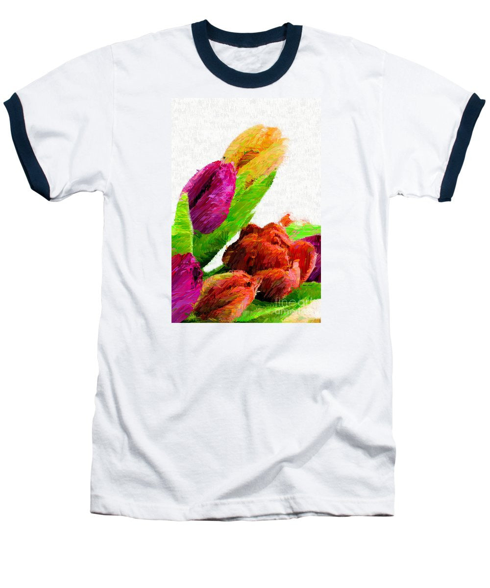 Baseball T-Shirt - Abstract Flower 0722