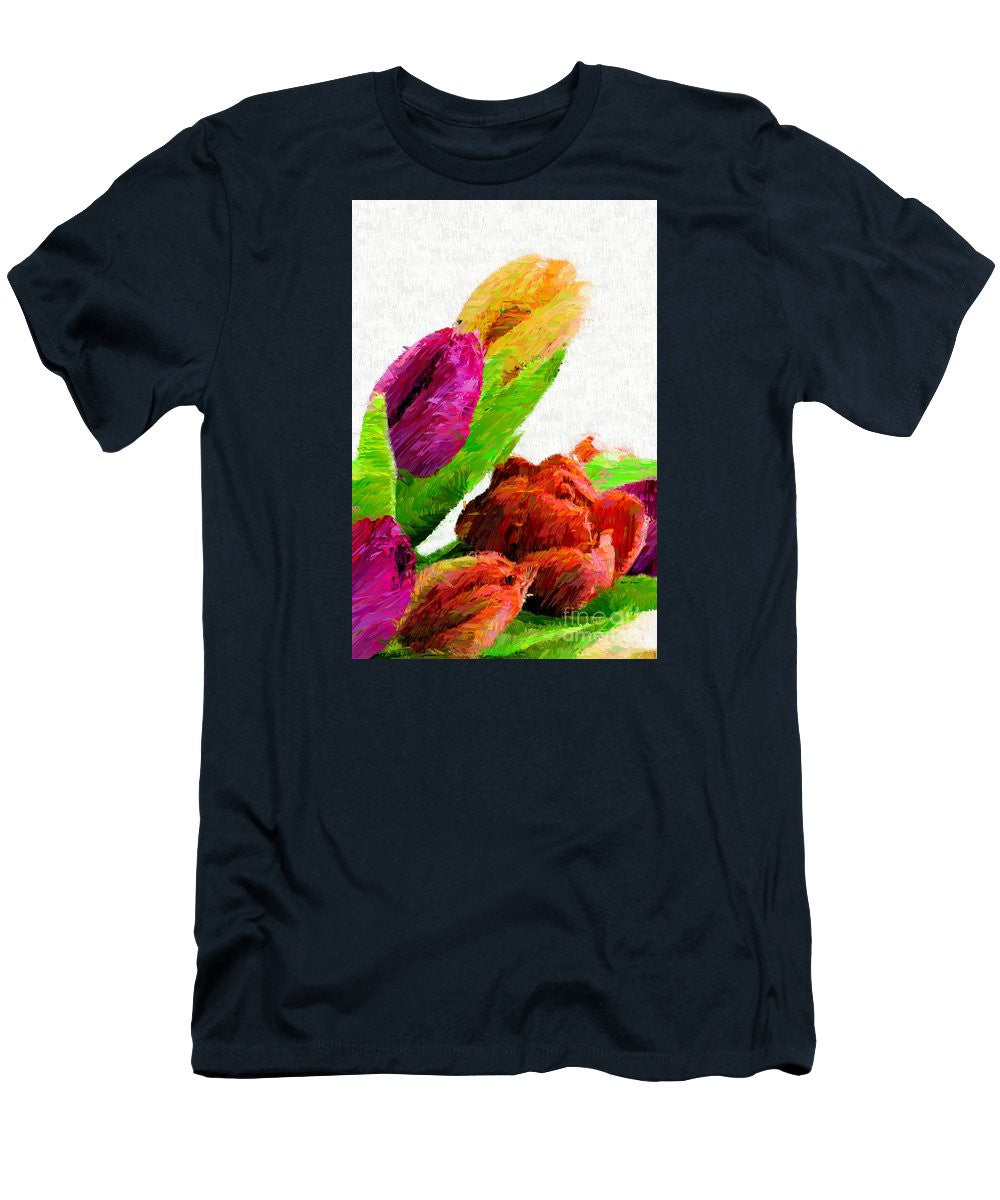 Men's T-Shirt (Slim Fit) - Abstract Flower 0722