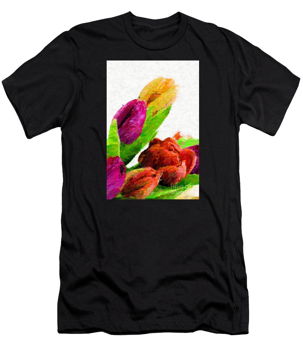 Men's T-Shirt (Slim Fit) - Abstract Flower 0722