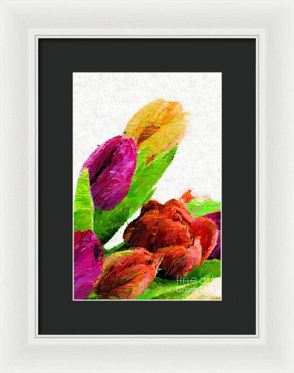 Framed Print - Abstract Flower 0722