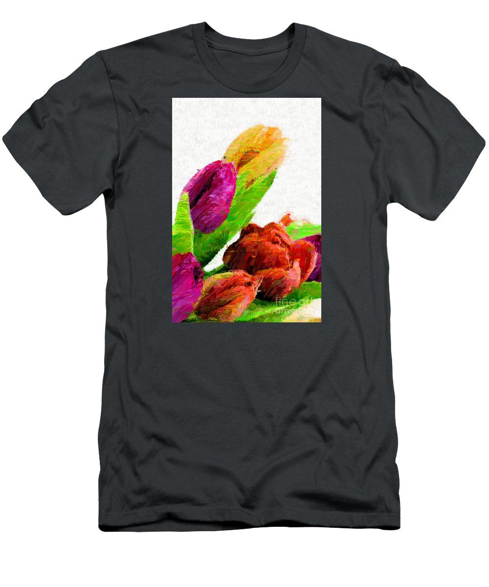 Men's T-Shirt (Slim Fit) - Abstract Flower 0722