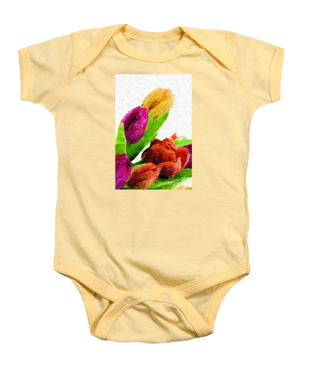 Baby Onesie - Abstract Flower 0722