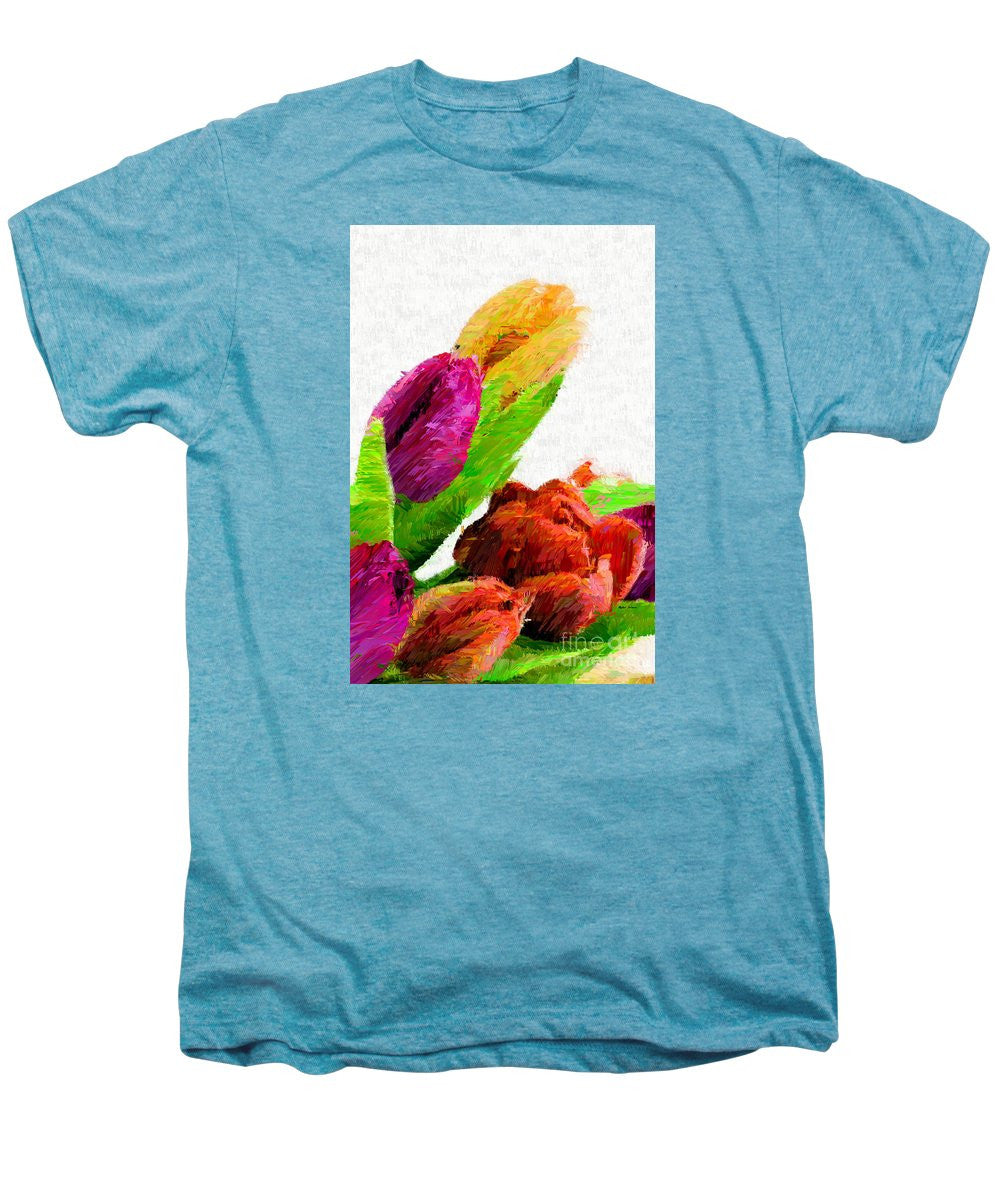 Men's Premium T-Shirt - Abstract Flower 0722