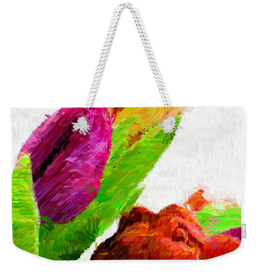 Weekender Tote Bag - Abstract Flower 0722