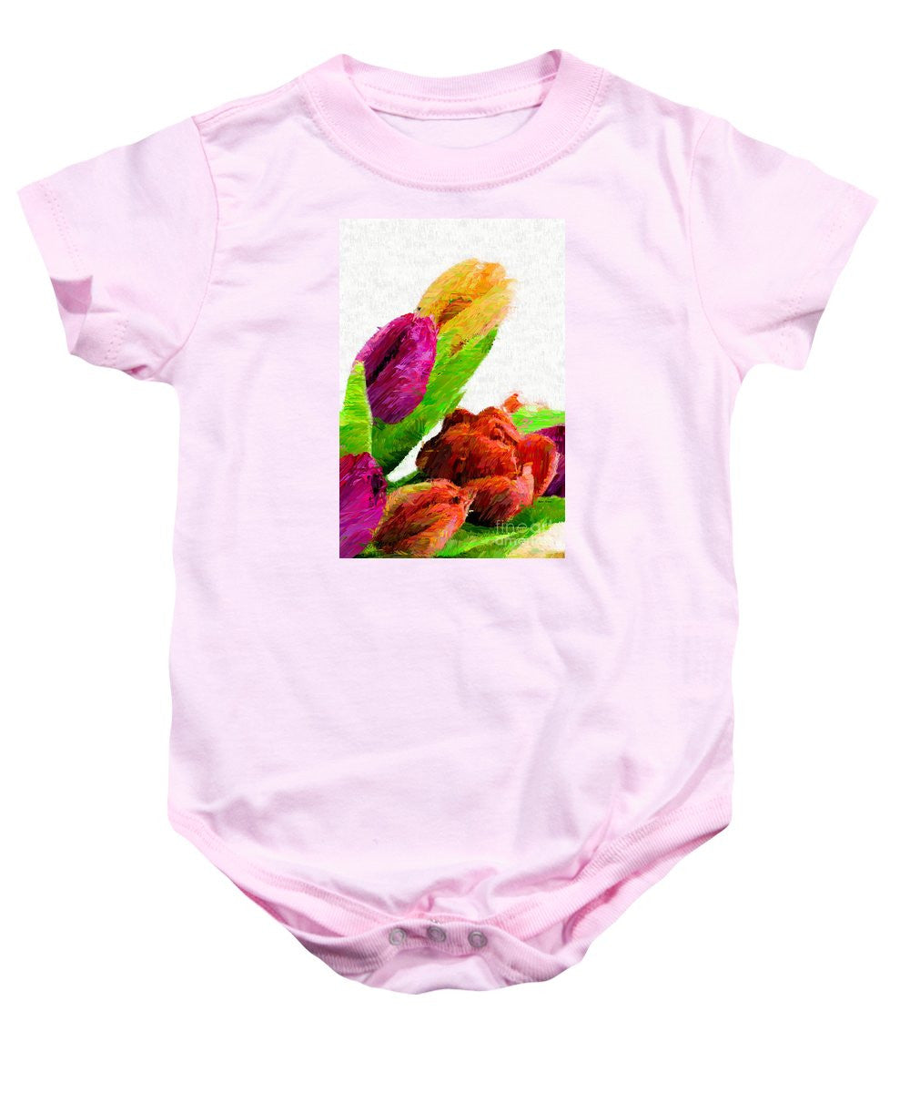 Baby Onesie - Abstract Flower 0722