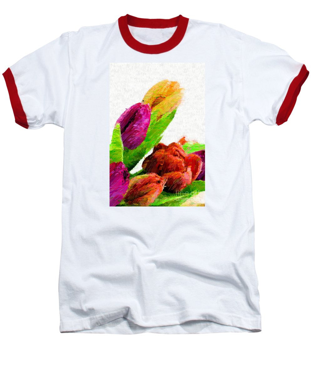 Baseball T-Shirt - Abstract Flower 0722