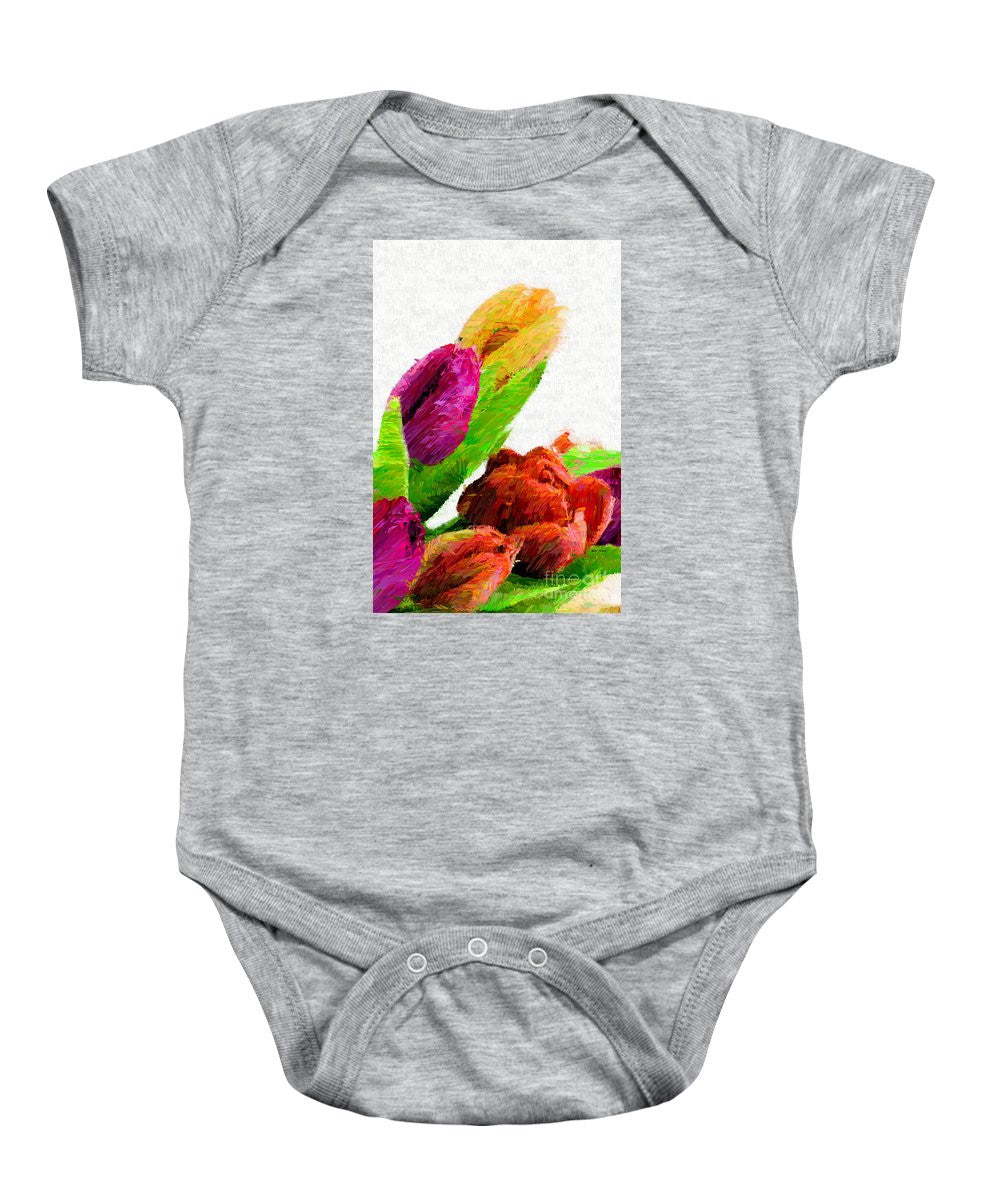 Baby Onesie - Abstract Flower 0722