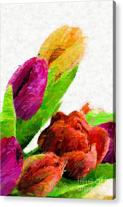 Impression acrylique - Fleur abstraite 0722