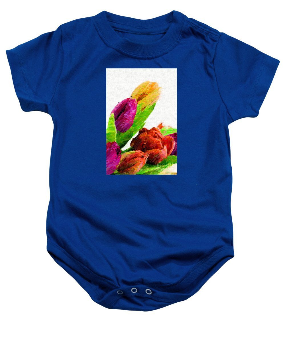 Baby Onesie - Abstract Flower 0722