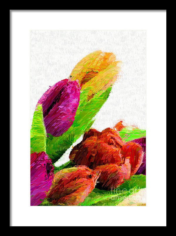 Framed Print - Abstract Flower 0722