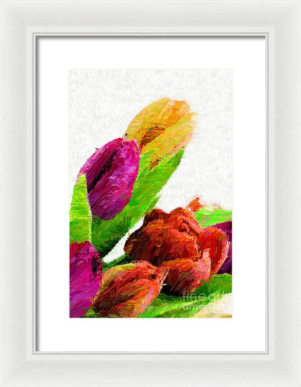 Framed Print - Abstract Flower 0722